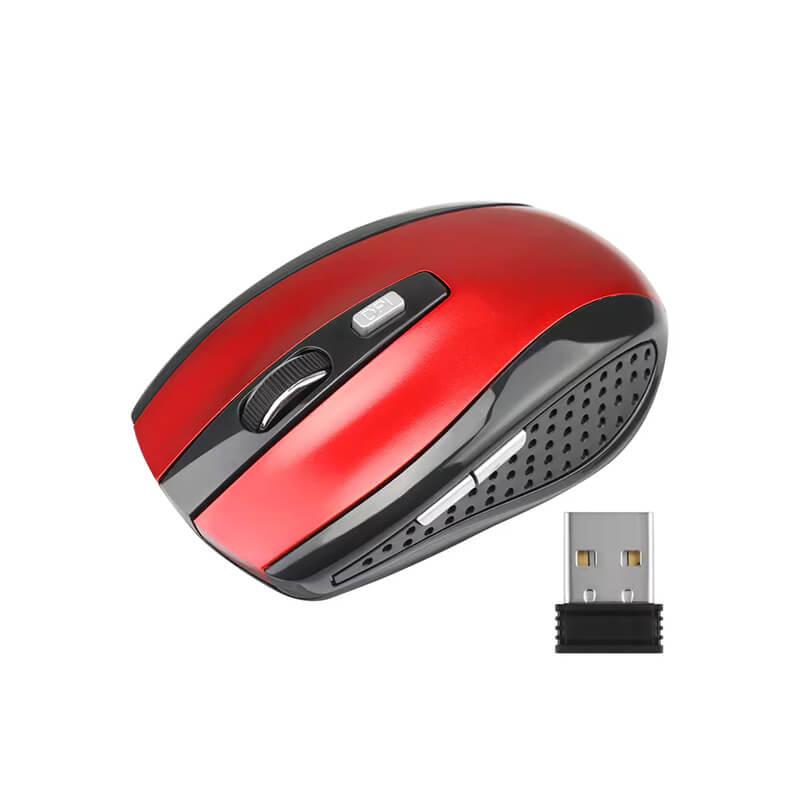 2.4G Wireless Mouse USB Receiver Mouse Ergonomic 6 Mute Buttons Mouse For MacBook Tablet Laptops Computer PC