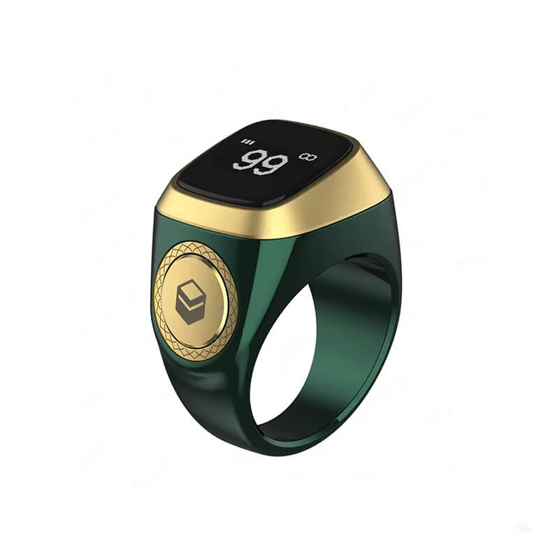 IQibla Smart Zikr Ring Praise Tasbih Tally Electronic Digital Counter for Muslims Prayer Time Vibration Reminder Waterproof