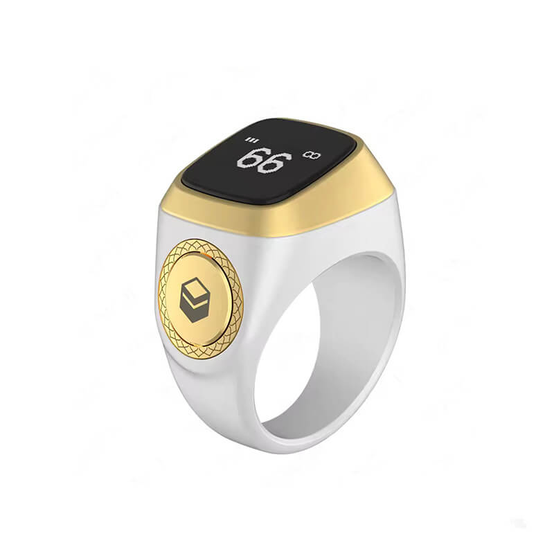 IQibla Smart Zikr Ring Praise Tasbih Tally Electronic Digital Counter for Muslims Prayer Time Vibration Reminder Waterproof